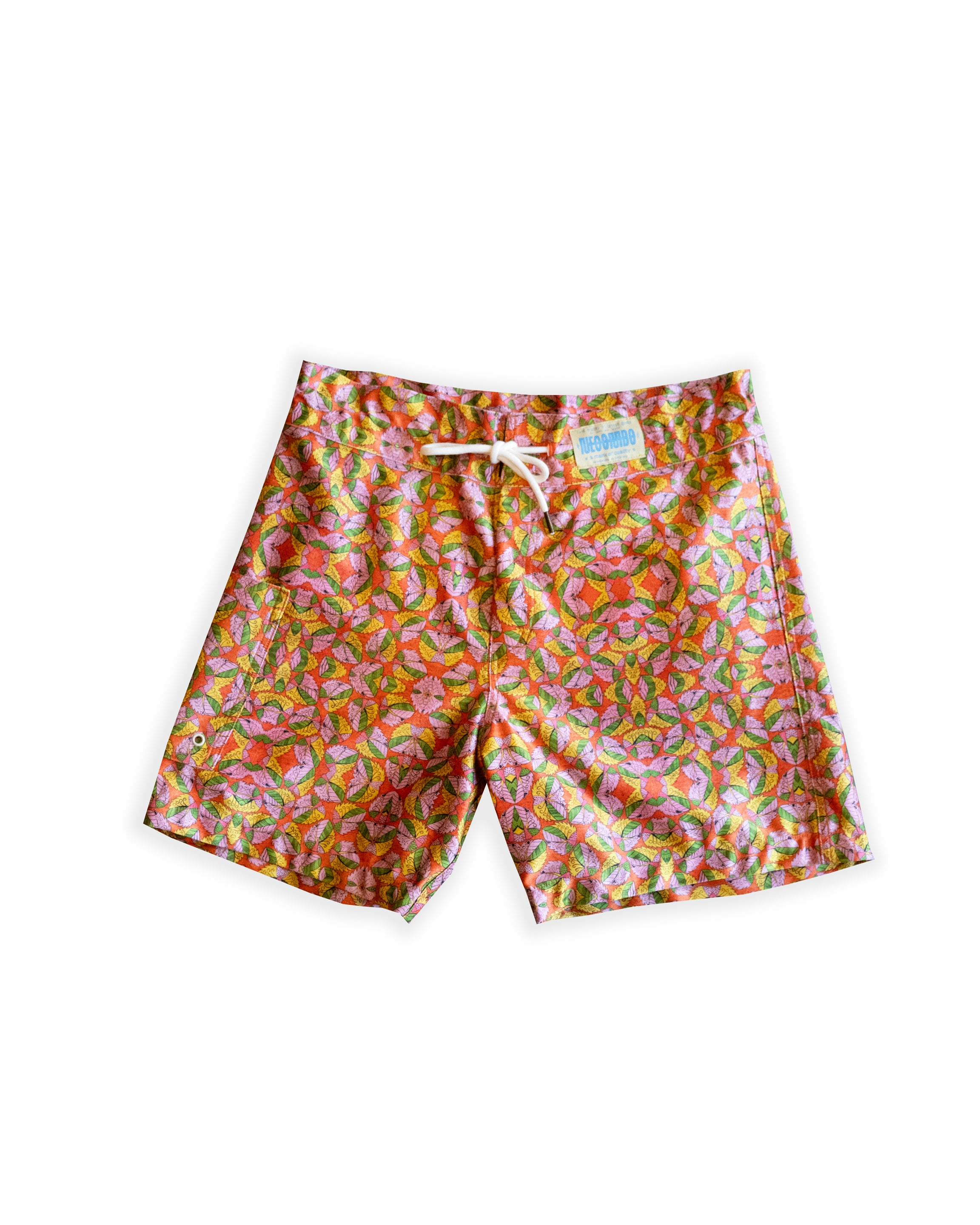 Leaf Print Surf Short