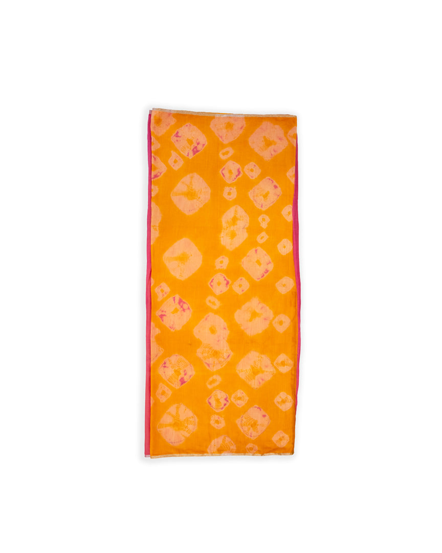 Cashmere Sarong Orange/Hibiscus