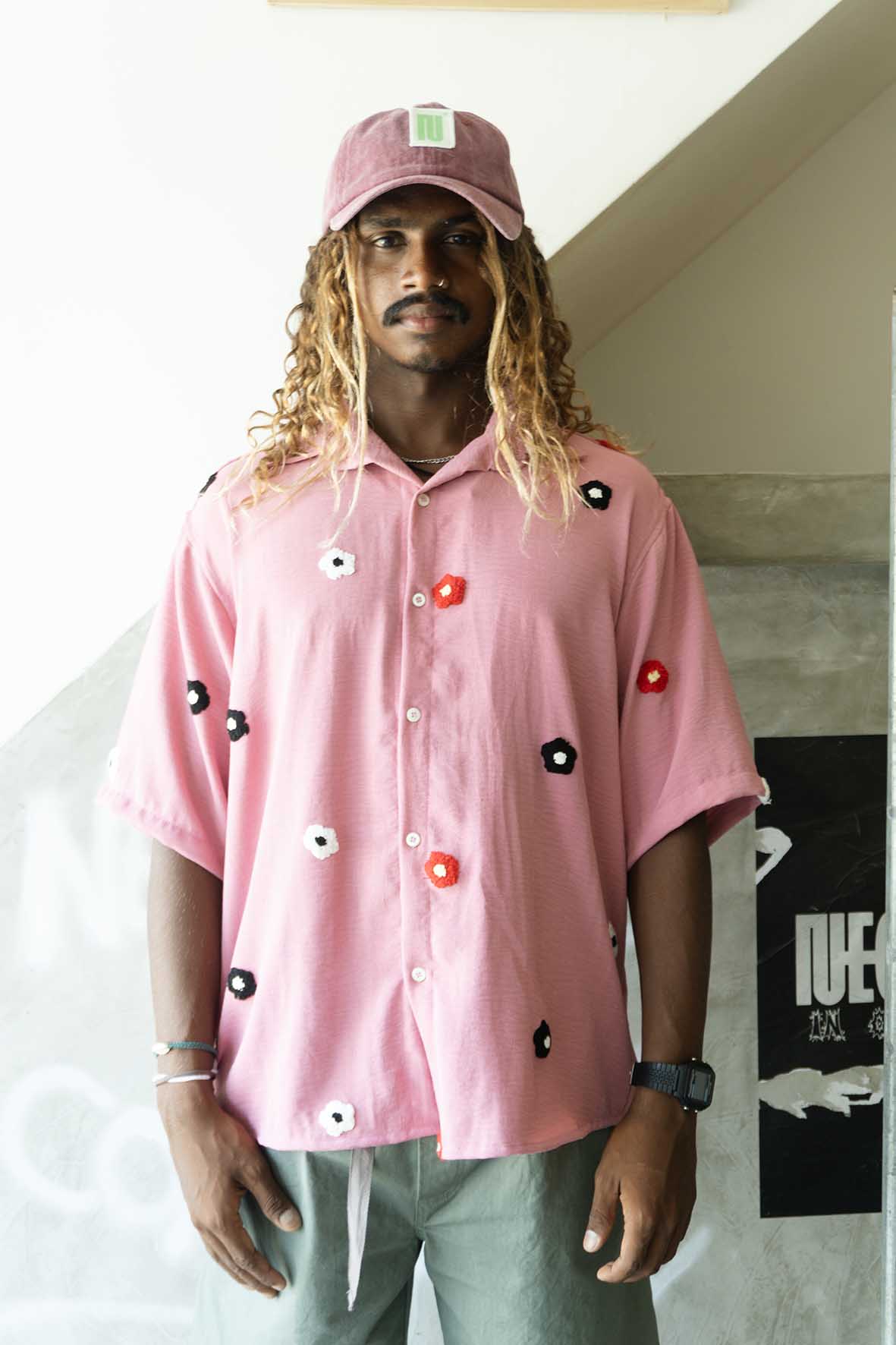 Flowers Siya Shirt Pink
