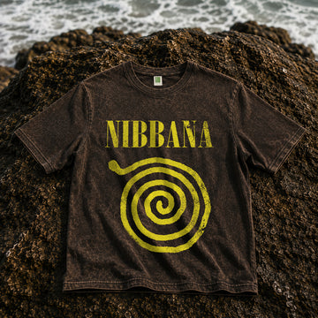 Nibbana Acid Wash Graphic Tee