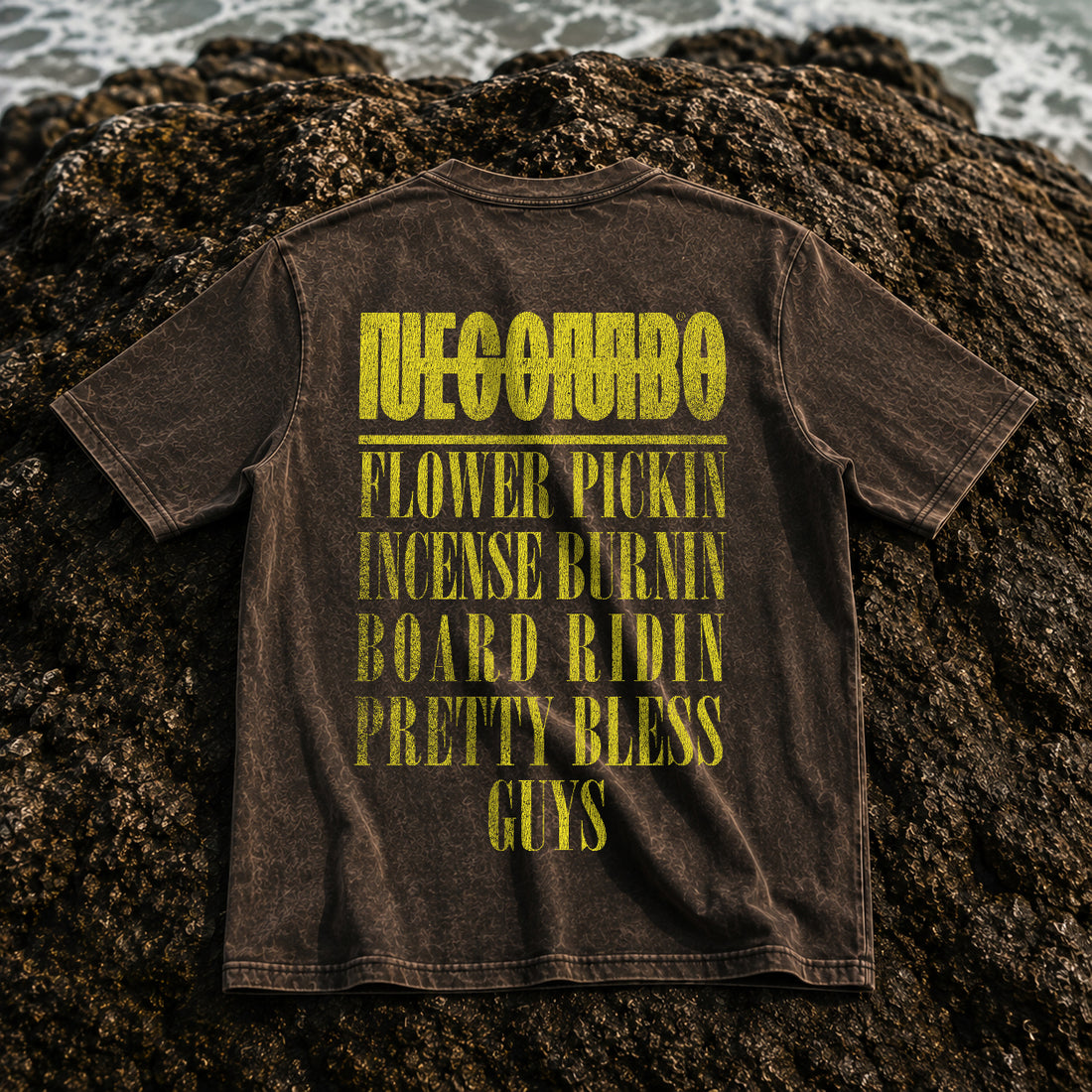 Nibbana Acid Wash Graphic Tee