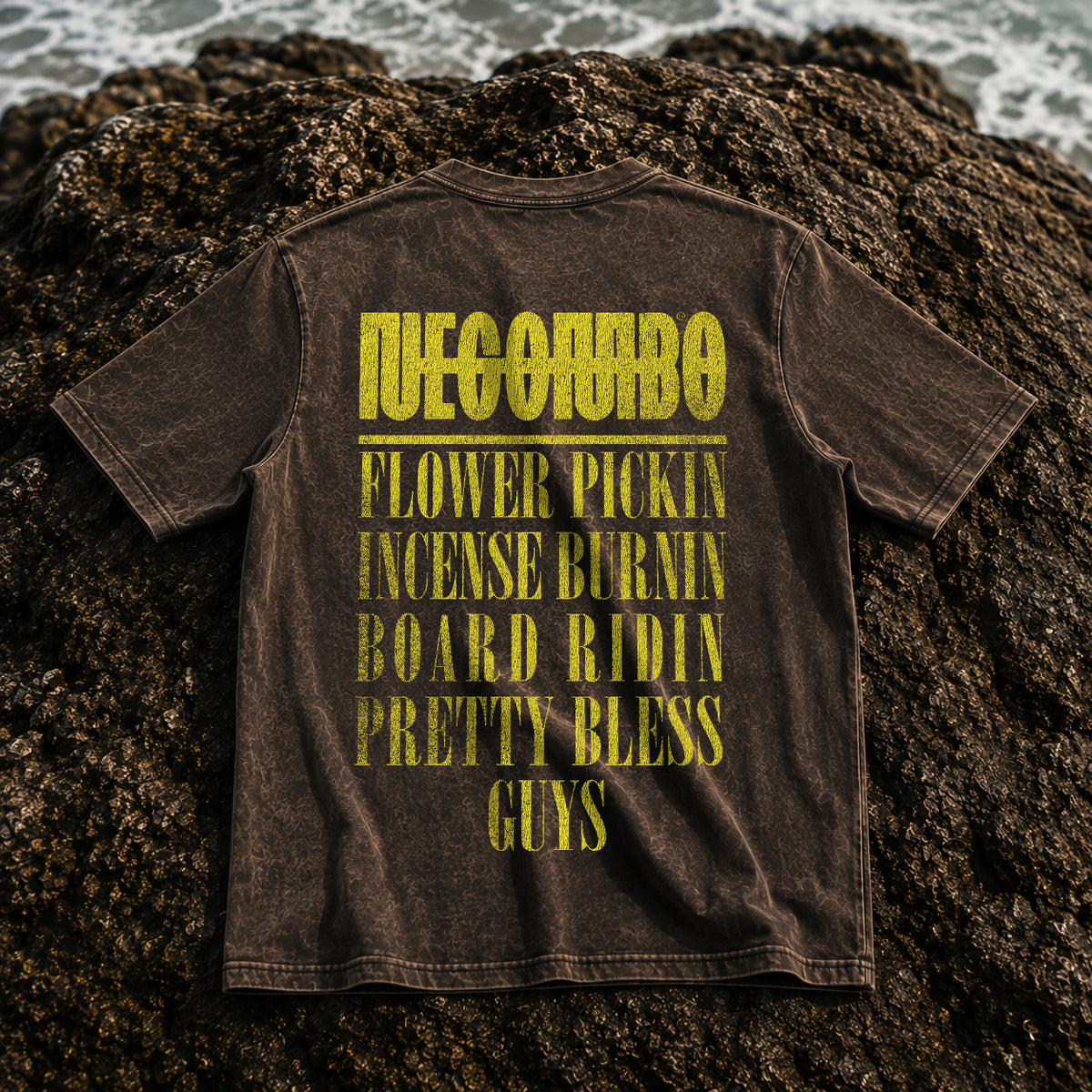 Nibbana Acid Wash Graphic Tee