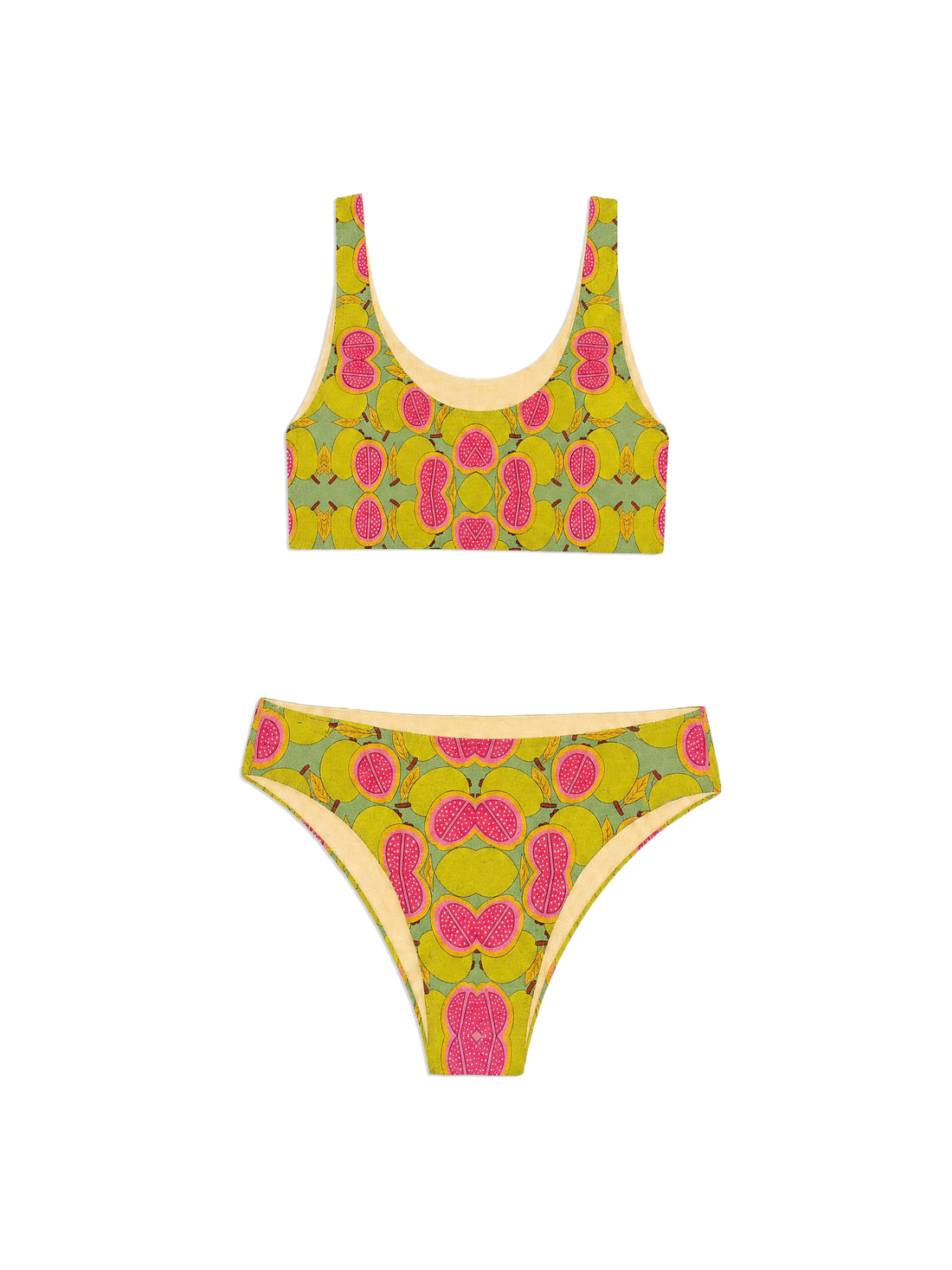 Guava Print Surf Bikini
