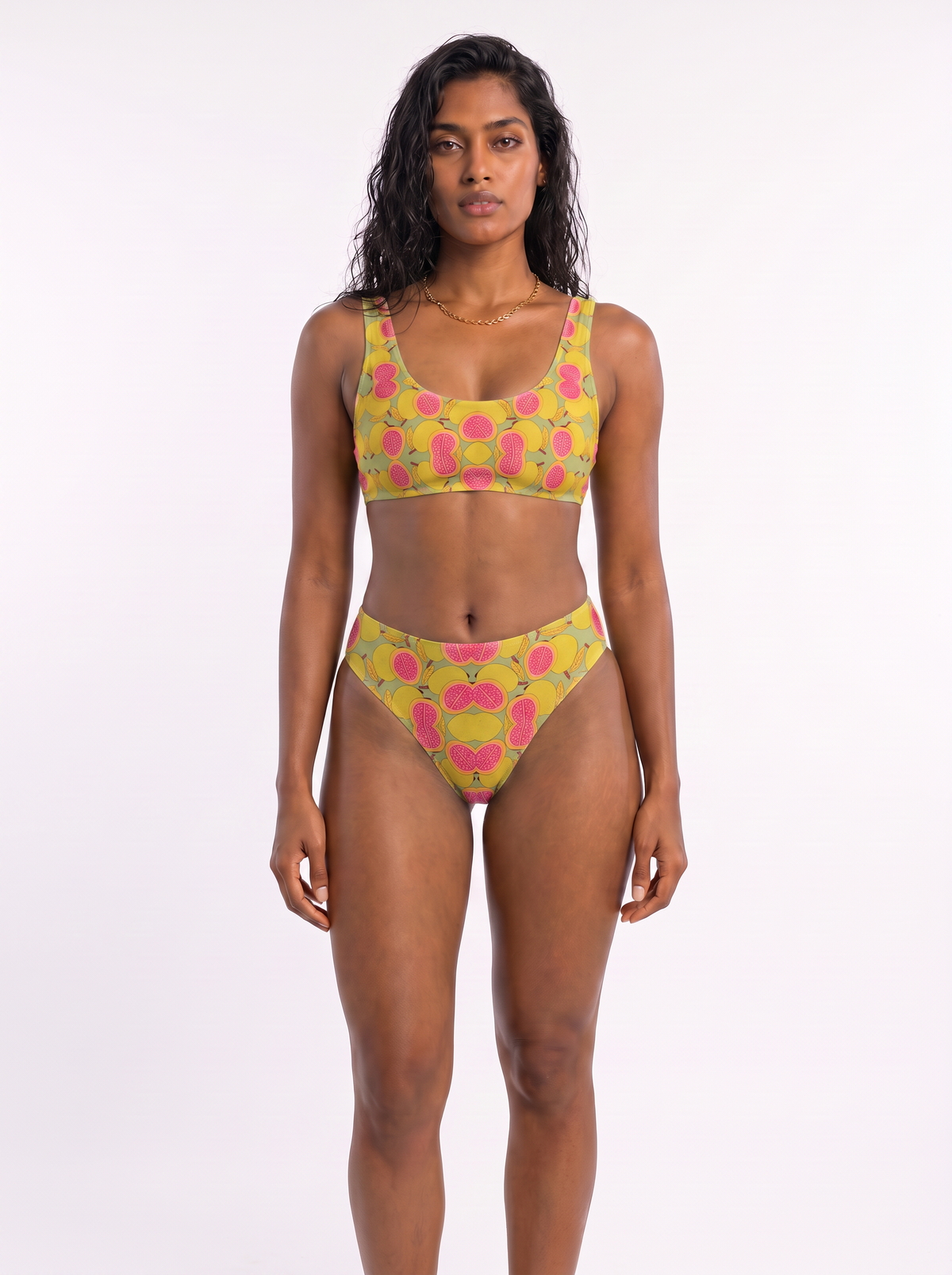 Guava Print Surf Bikini