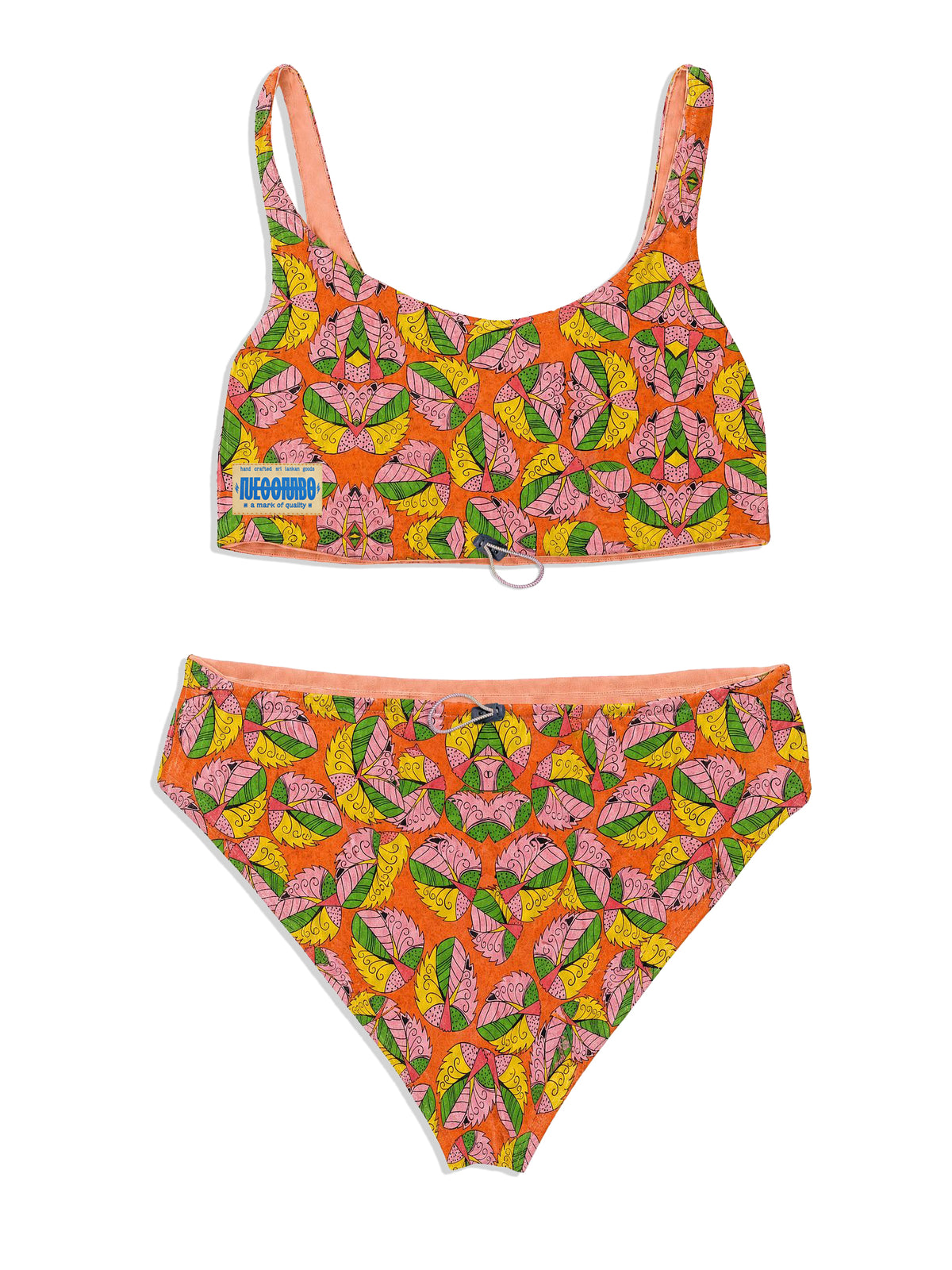 Leaf Print Surf Bikini