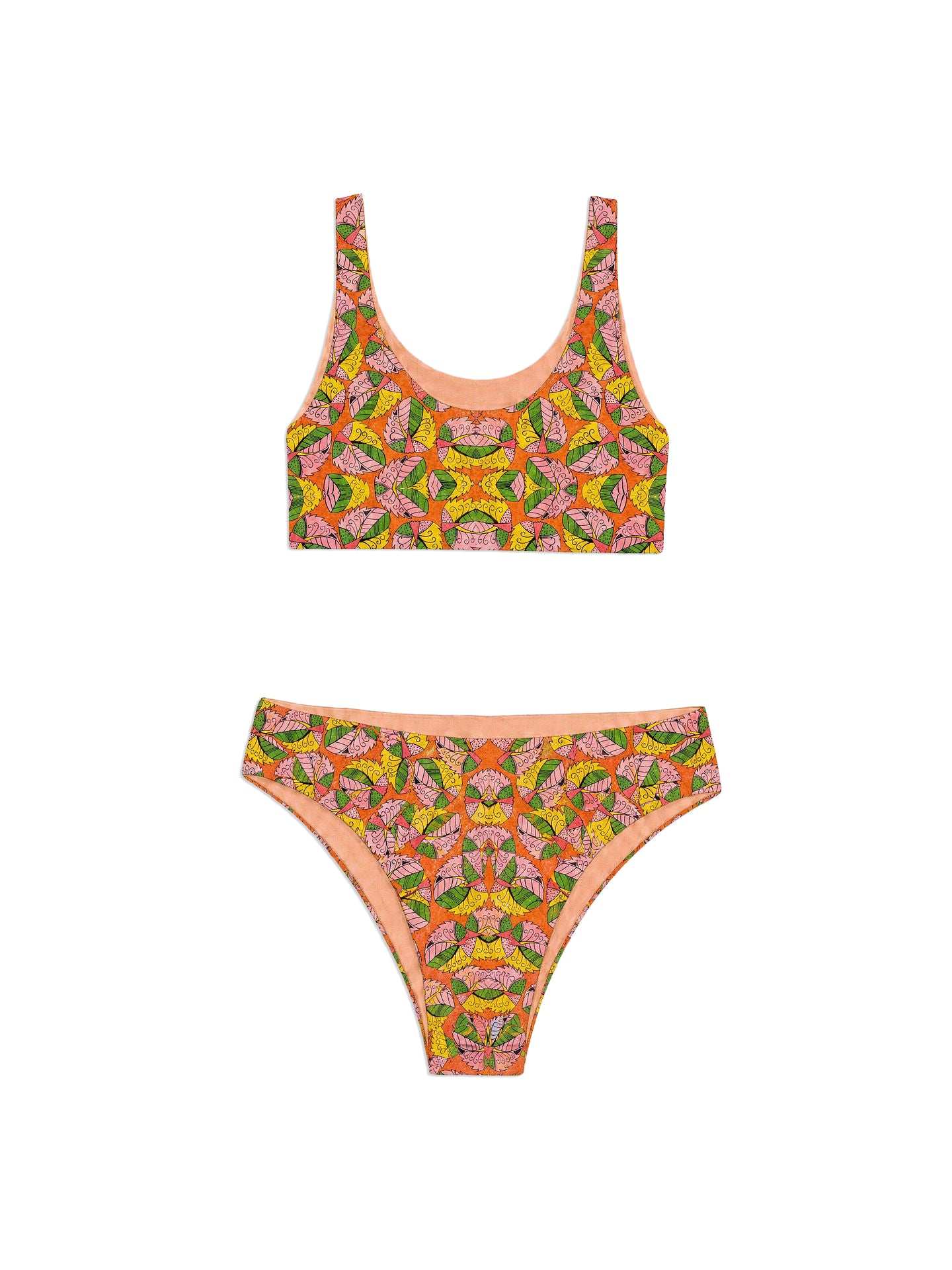 Leaf Print Surf Bikini