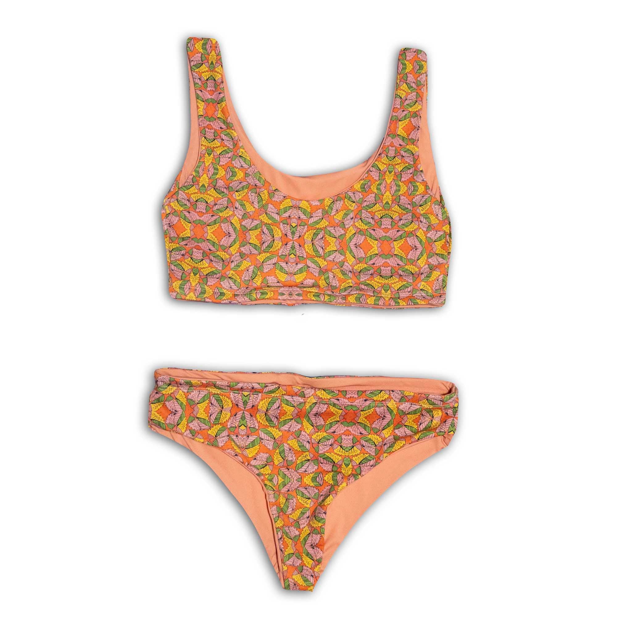 Leaf Print Surf Bikini