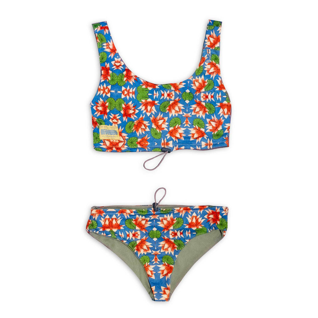 Lotus Print Surf Bikini