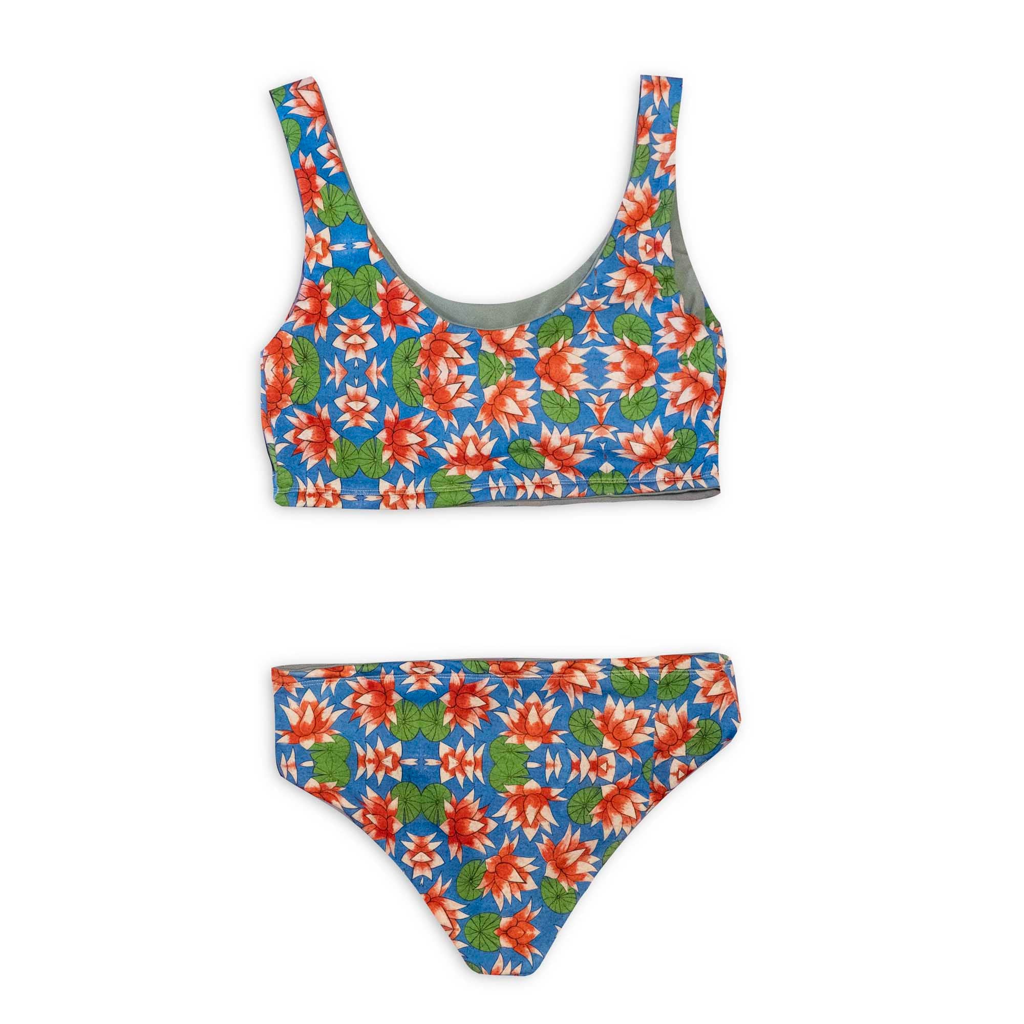 Lotus Print Surf Bikini