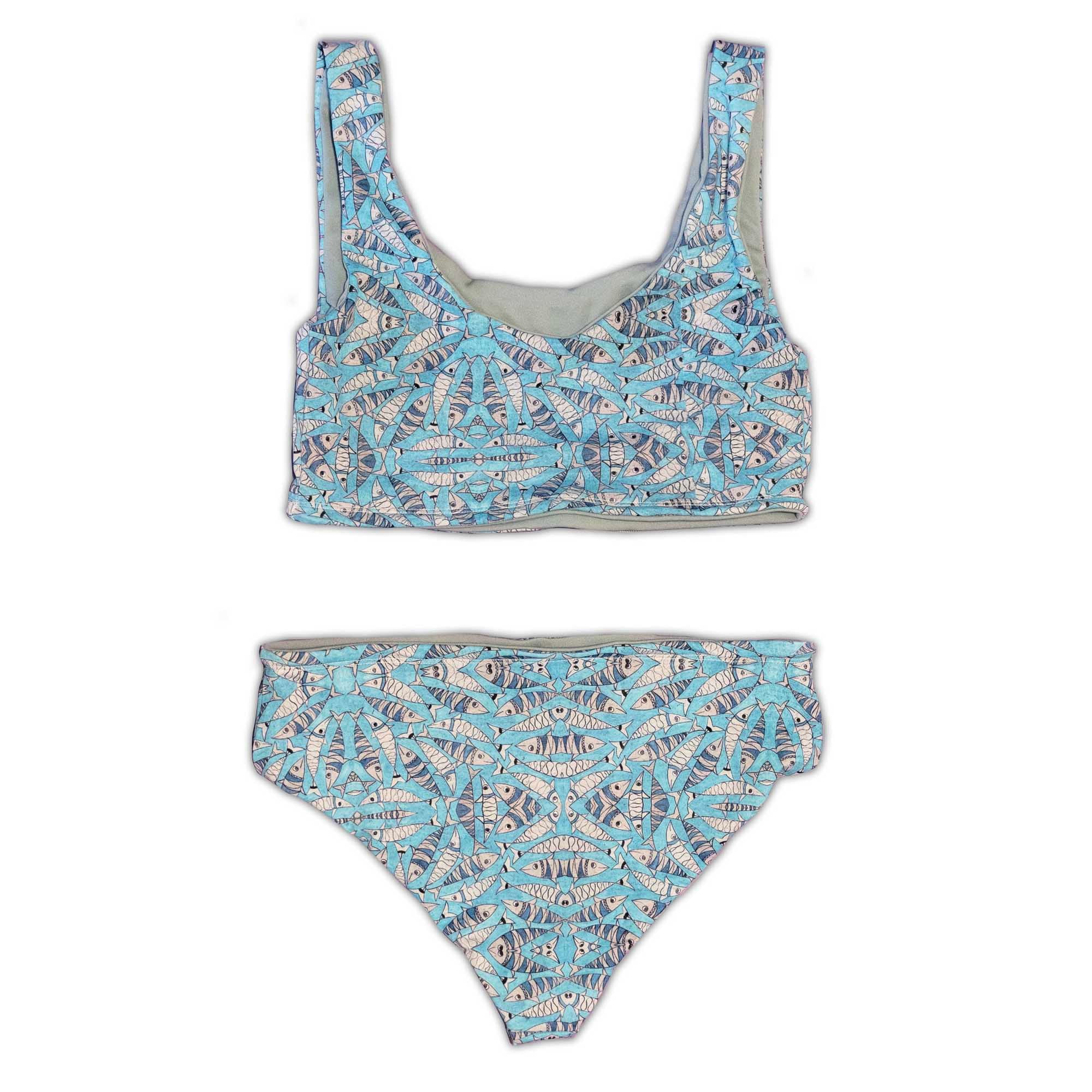 Fish Print Surf Bikini