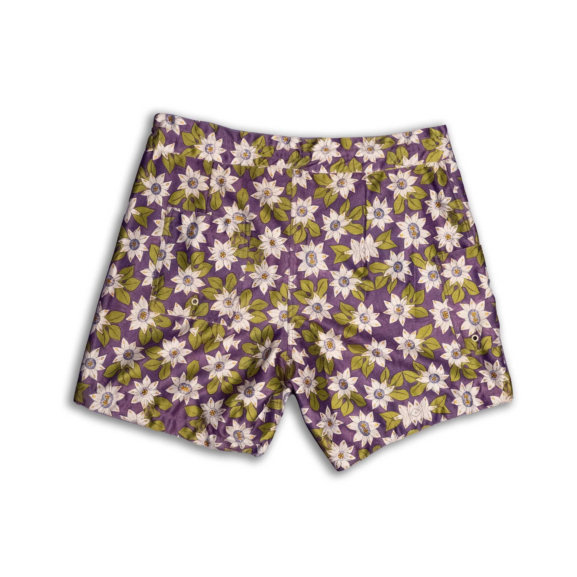 Passion Flower Print Surf Short