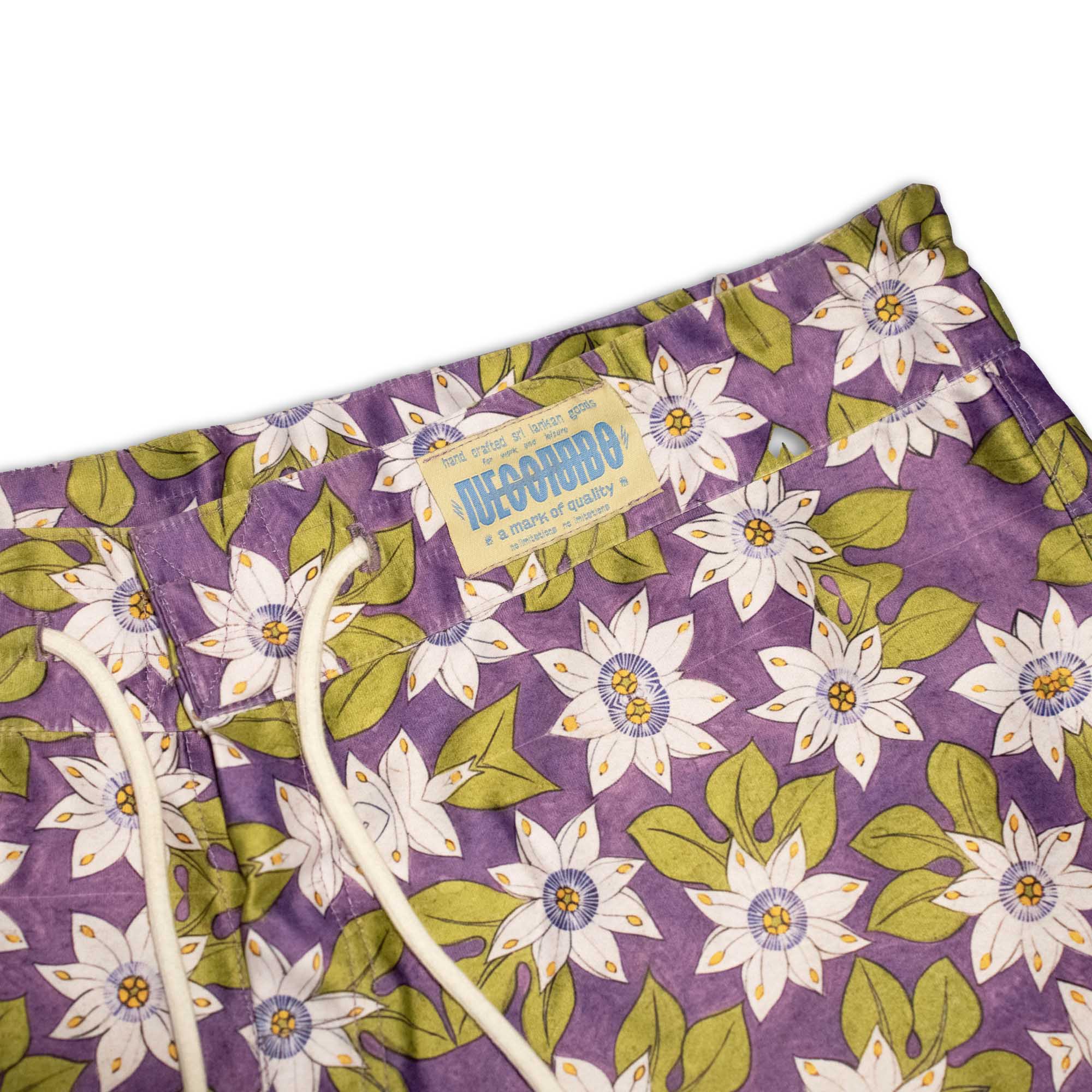 Passion Flower Print Surf Short