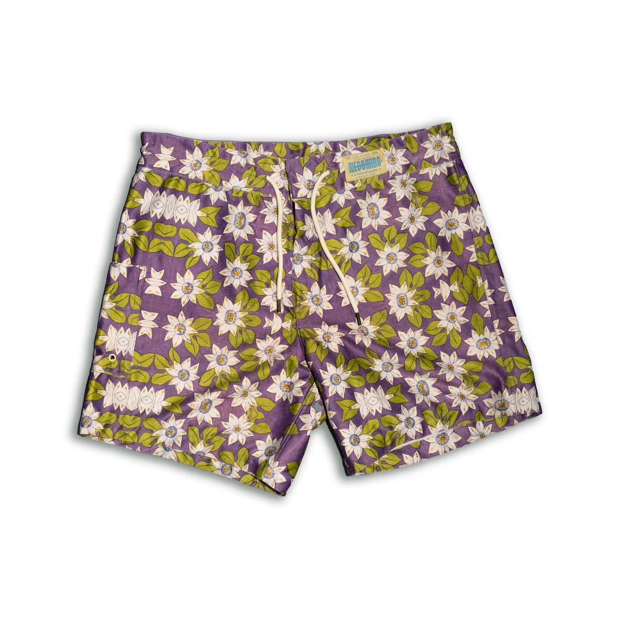 Passion Flower Print Surf Short